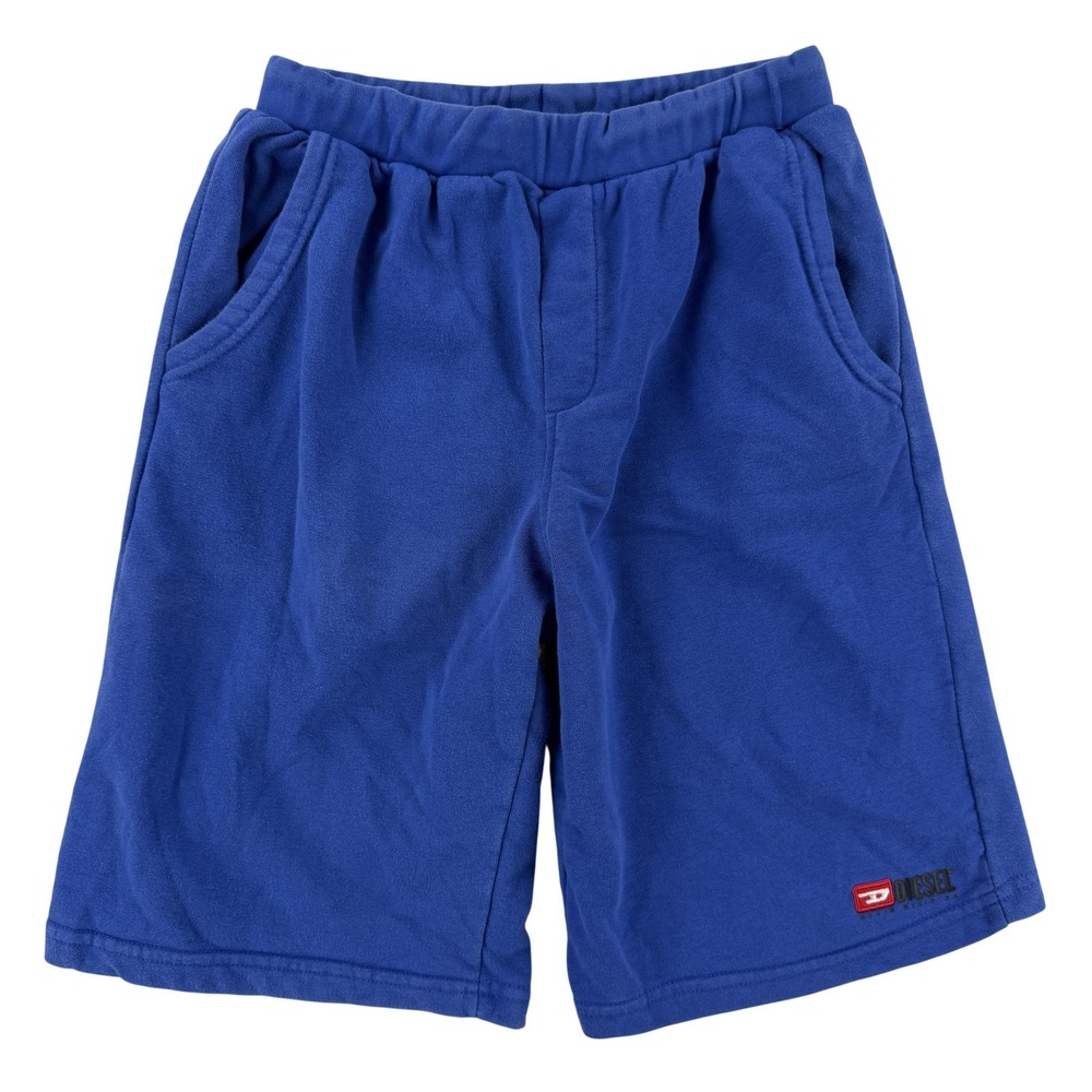 Diesel Sweat Shorts Boys XL 18/20 Blue French Terry Elastic Waist Gym Casual